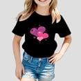 thumbnail image 5 of ibiyuan Shirts for Girls Short Sleeve Shirts Girls T Shirts Size 7-8 Funny Print Toddler Girl Tops 4t Round Neck Tee Cozy Birthday Girl Summer Clothes,6-7 Years, 5 of 5