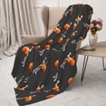 thumbnail image 6 of Halloween Blanket Throw Blanket for Couch Sofa and Bed, Halloween Funny Skull Pumpkin Halloween Plush Throw Blanket, Halloween Decor Fuzzy Cuteness Comfy Flannel Blanket, 6 of 7