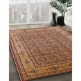 thumbnail image 2 of Ahgly Company Indoor Square Mid-Century Modern Brown Sand Brown Oriental Area Rugs, 4' Square, 2 of 6