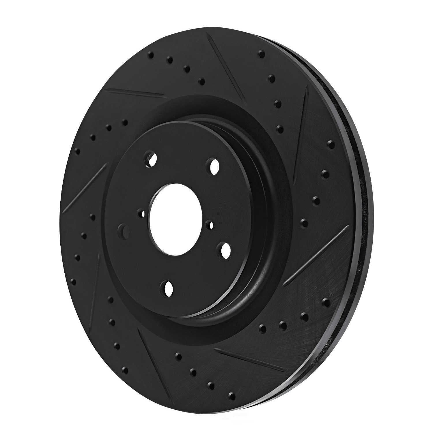 Dynamic Friction Company 633-13049R DFC Brake Rotor - Drilled And Slotted - Black