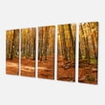thumbnail image 2 of Colorful Fall Forest with Fallen Leaves - Modern Forest Canvas Art, 2 of 3