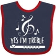 thumbnail image 3 of Inktastic Funny Flute Music Quote Boys or Girls Baby Bib, 3 of 4