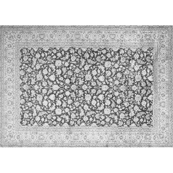 Ahgly Company Indoor Rectangle Persian Gray Traditional Area Rugs, 8' x 12'