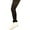 Black, variant on Girls Fur Cuffed Footless Tights 1 Pair Pack