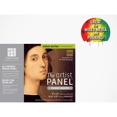 UPC: 0707310769121 | Ampersand Value Series Artist Panel – Smooth  9  x 12   3/8  Profile