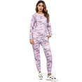 thumbnail image 3 of Uniexcosm Women’s Pajama Set Long Sleeve Top Pjs Lounge Sets with Pocket, 3 of 10