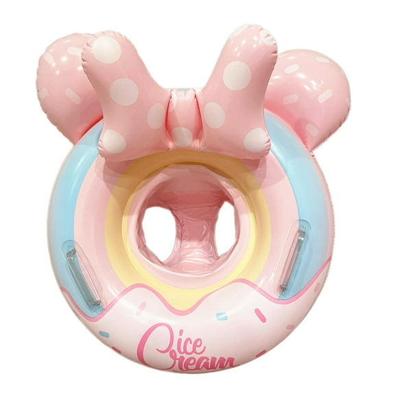 Piscina de flotación,Asiento de natación inflable con anillo flotante para piscina de bebé,Entrenador de flotador de piscina infantil con anillo de natación para bebé,Flotador inflable