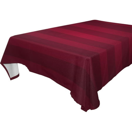 

POPCreation Red Striped Tablecloth 52x70 inches