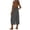 Dark Gray-pants, variant on Women's Jumpsuits with Adjustable Spaghetti Strap Trendy Solid Backless Stretchy Long Pant Romper Casual Loose Fit Backless Jumpsuits