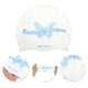 thumbnail image 3 of Gorro de natación impermeable de mariposa de silicona 1 Pc Blanco Azul, 3 of 5