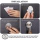 thumbnail image 3 of Adhesive Hook, Wall Hooks For Bathroom Towel Holder Hooks Kitchen Bedroom Stick Hook, Bamboo And Stainless Steel, 3 of 3