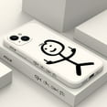thumbnail image 2 of Line Man Phone Case For iPhone 16 15 14 13 12 11 Pro Max Mini X XR XS Plus Cover Light Blue 2 iPhone 12 ProMax, 2 of 6