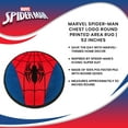 thumbnail image 4 of Robe Factory RBF-13682-C Marvel Spider-Man Chest Logo Round Printed Area Rug | 52 Inches, 4 of 4