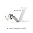 thumbnail image 2 of Unique Bargains 20pcs Single Button Kayak Paddle Snap Spring Clip 32mmx5.8mm V Shaped Hollow Lift Telescopic Locking Pole Clips, 2 of 5