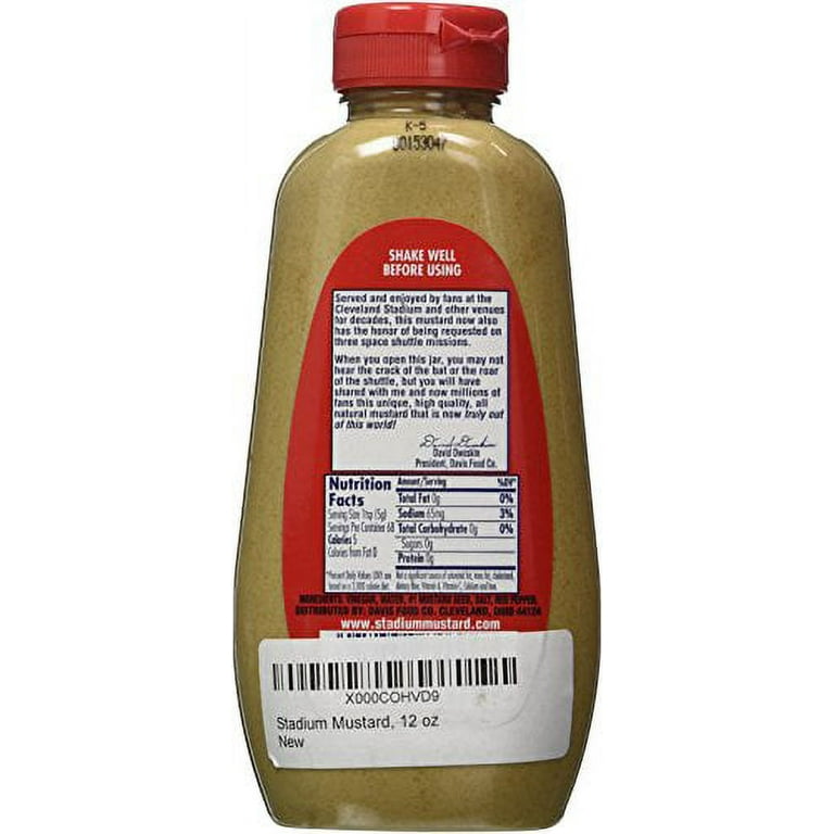 Stadium Mustard, 12 oz (Pack Of 1) - Walmart.com