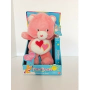 2002 CARE BEARS LOVE A LOT Bear 13” Pink Plush Pink Red NEW DAMAGED BOX