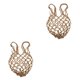 thumbnail image 1 of Sonducket Mesh Ball Bag Basketball Ball Carry Net Mesh Storage Bag Holder Marrón 2piezas, 1 of 1