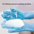 thumbnail image 4 of Pet Grooming Cleaning Gloves Dog Cat Bathing Shampoo Glove Scrubber Magic Dishwashing Cleanner Sponge Silicon Hair Removal Glove, 4 of 9