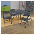 thumbnail image 2 of saney Mindy Kids Navy 5 Piece Folding Table and Chair Set, 2 of 8