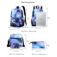 thumbnail image 2 of Student 3 in 1 Schoolbag Set Football Player Backpack with Lunch Bag Pencil Bag Lightweight Travel Rucksack for Teen, 2 of 6