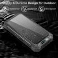 thumbnail image 4 of Alpha Digital Solar Power Bank, Wireless Charging, 20000mAh, Built-in Cables, IP65 Waterproof, Digital Display, 4 of 8