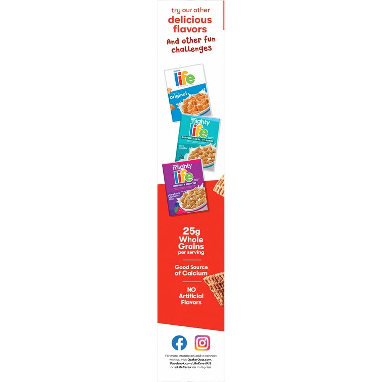 Quaker Life Multigrain Cereal, Cinnamon flavored, oz Oat Box