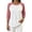 Pink, variant on hoksml Women's Color Block Raglan Long Sleeve T Shirt, Loose Casual Crew Neck Top with Curved Hem
