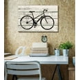 thumbnail image 2 of wall26 - Bicycle/Bike Silhouette Artwork - Rustic Canvas Wall Art Home Art - 12x18 inches, 2 of 4