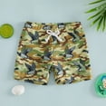 thumbnail image 2 of Toddler Camo Print Swim Trunks Baby Boy Bathing Suit Kids Board Shorts Drawstring Elastic Waist Quick Dry Boys Swimwear Camouflage 3 Years-4 Years, 2 of 4