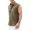 Army Green, variant on KIHOUT Men's Summer Cotton Linen Solid Shirts Casual Sleeveless Sports Workout Daily Tops Clearance Blouses