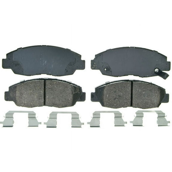 Front Brake Pad Set - Compatible with 1996 - 2011 Honda Civic 4-Door 1997 1998 1999 2000 2001 2002 2003 2004 2005 2006 2007 2008 2009 2010