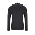 thumbnail image 2 of Men's Sun Hoodie UPF 50+ Rash Guard Thumb Holes Long Sleeve UV-Protection Fishing Lightweight Athletic Sunshirts (L, Dark Gray), 2 of 8