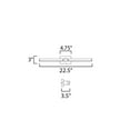 thumbnail image 4 of E21352-PC ET2 Lighting Dorian - 15W 1 LED Wall Sconce-3 Inches Tall and 22.5 Inches Wide-Polished Chrome Finish, 4 of 5