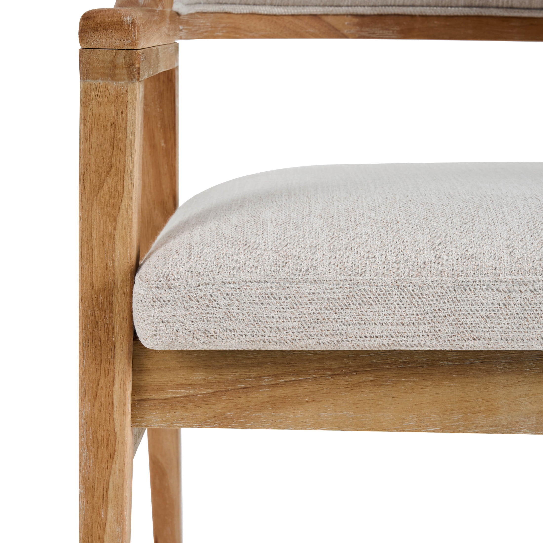 Christopher Knight Home Mid-Century Modern Wooden Dining Chairs with Cushion, Natural+Beige, Set of 2