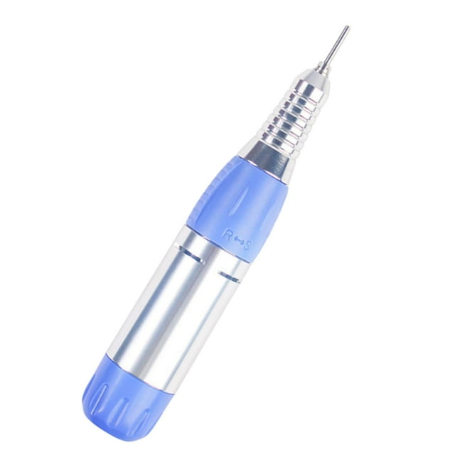 Mango de molinillo de uñas portátil, 25000RPM, Gel acrílico para uñas, bolígrafo eléctrico para taladro de uñas, pulidor de uñas, pieza de mano para máquina perforadora de uñas Azul Yuyangstore Mango de molinillo de uñas