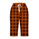 thumbnail image 4 of Puntoco Pantalones cortos de verano para mujer, moda 2024, pantalones cortos para mujer, pantalones casuales, pierna recta, cordón, cintura elástica, pantalones sueltos y cómodos con bolsillos, 4 of 5