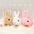 thumbnail image 2 of Electric Plush Rabbit Stuffed Bunny Interactive Soft Bunny Toy Mumble Walking Baby, 2 of 5