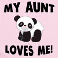 thumbnail image 2 of CafePress - My Aunt Loves Me Panda Body Suit - Baby Light Bodysuit, Size Newborn - 24 Months, 2 of 4