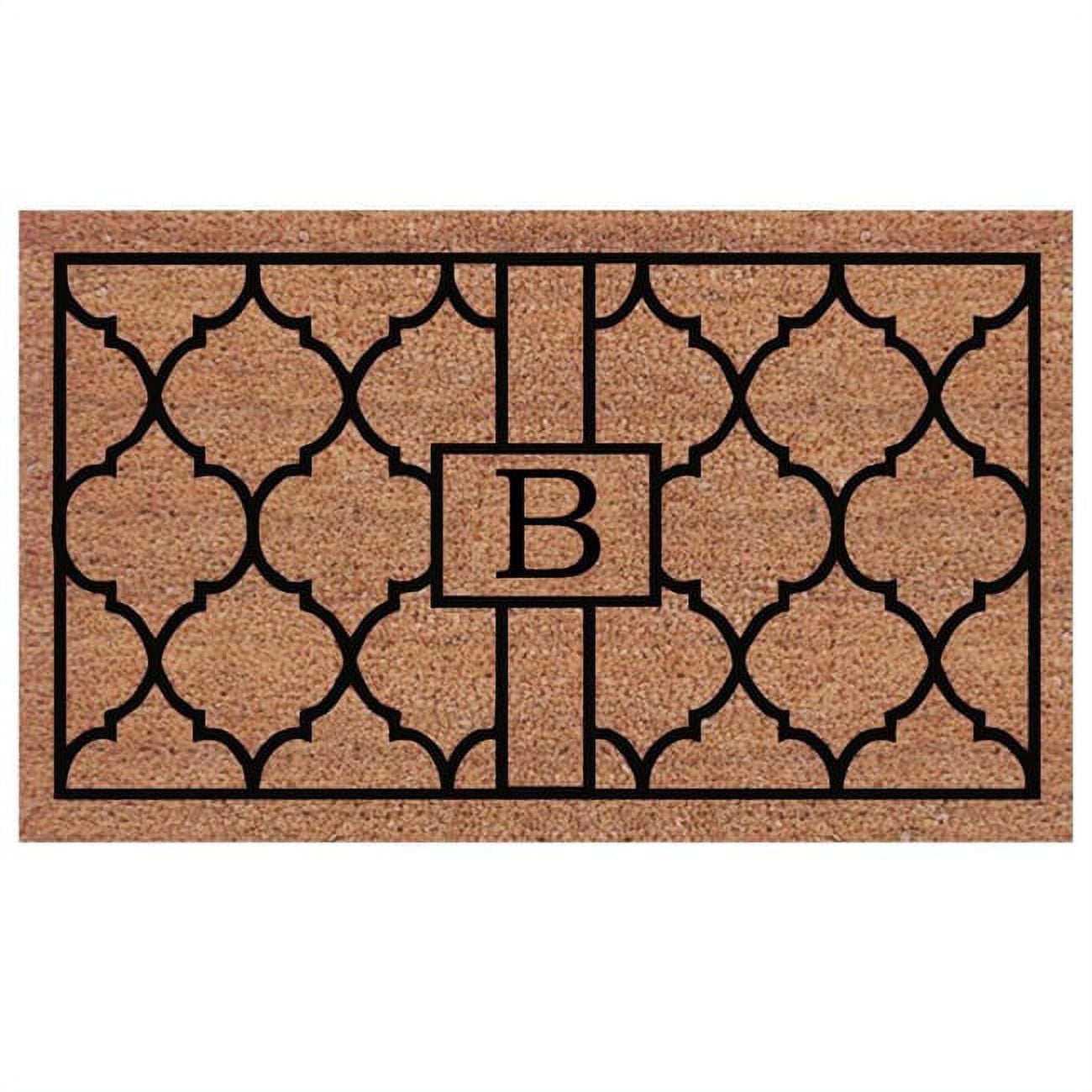 Calloway Mills Pantera Monogram Outdoor Doormat, Extra-thick 18" x 30" (Letter K)
