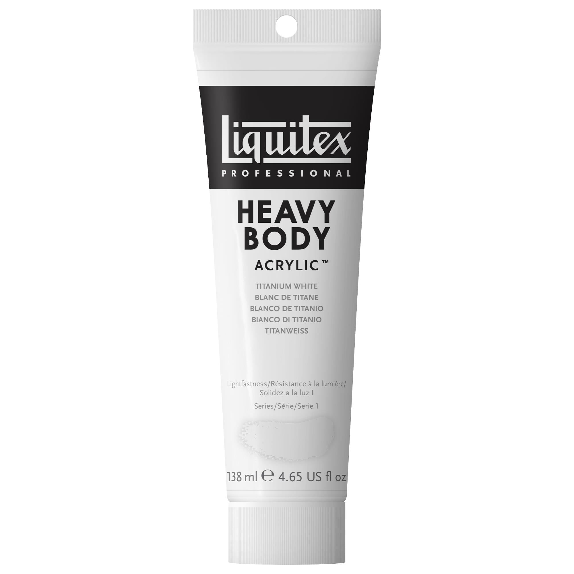 Liquitex Professional Heavy Body Acrylic Paint 4.65oz tube, Titanium White