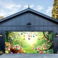 thumbnail image 1 of Boovnll Spring Wreath Fence Easter New Photo Material Photography Background Cloth, Easter Decorations, Easter Decor, 1 of 6