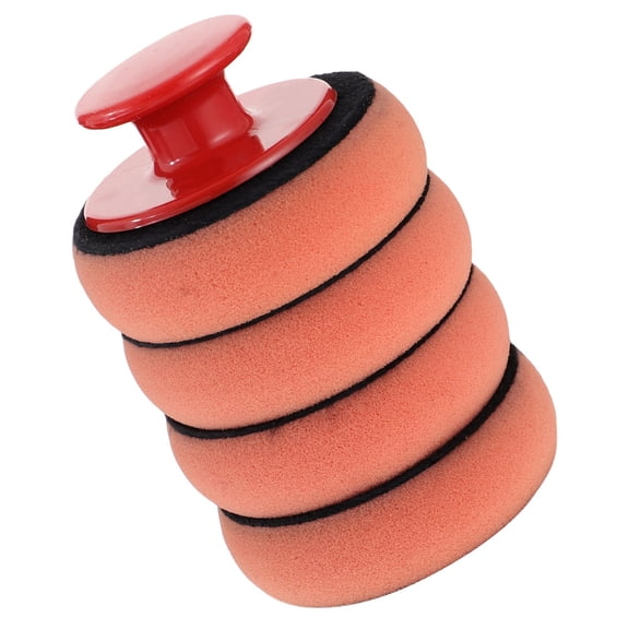 DEEPCRAFF Boat Polishing Kit Buffing Sponge Pads Orange Foam 1 Set Car Sponge Pads