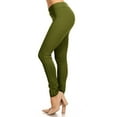 thumbnail image 2 of Women's Solid Casual Comfy Basic Soft Elastic Waistband Low Rise fit Jegging Pants, 2 of 5