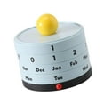 thumbnail image 5 of Zxpjkyu Desk Calendar Perpetual Calendar Desktop Accessory Small Cute Decoration Modern blue, 5 of 9