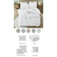 thumbnail image 4 of Grace Living Mendel Polyester Duvet Set - Square Ruched Design, Elegantly-styled, 4 of 7