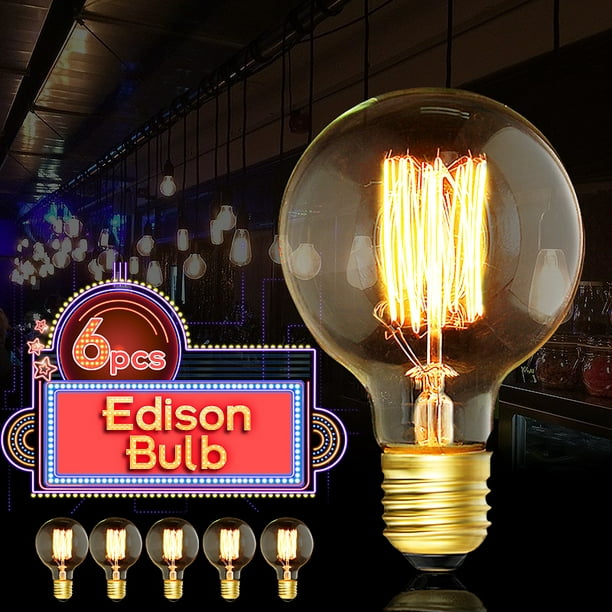 E27/26 G80 40W Vintage Rétro Edison Style Filament Globe Ampoule Lampe Antique
