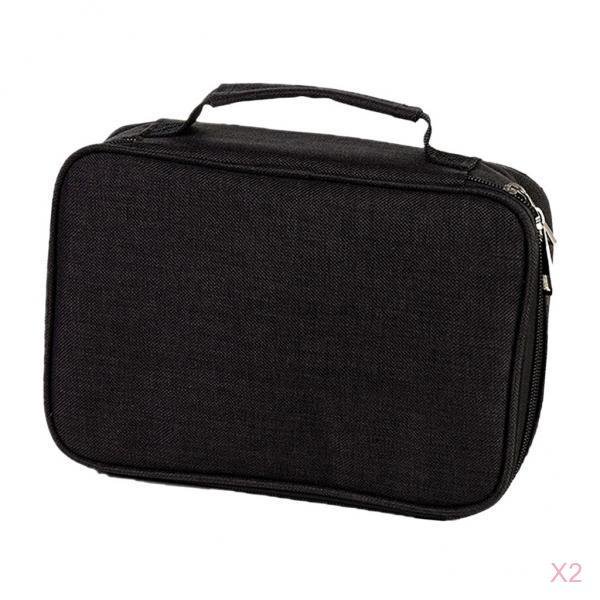 2 Piezas Estuche para Pinceles Cosméticos Estuche para Lápices Estuche para Bolígrafos Estuche para Pinceles de Maquillaje Sunnimix Funda de lápiz con ranuras