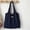 Navy, variant on Mwjwdo Women's Polka Dot Print Retro Underarm Tote Bag, Lightweight Soft Fabric Single Shoulder Shopper Handbag Green