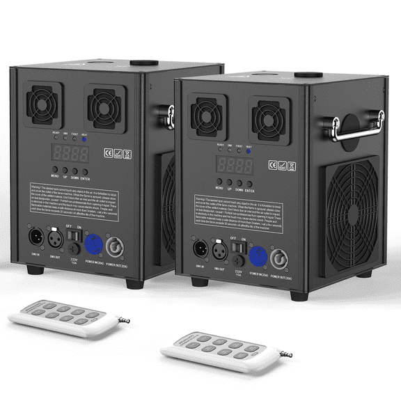 2 PCS 700W Cold Spark Machine DMX512 Firework Machine 3-16ft Adjustable for Wedding Stage Party DJ Disco,Black