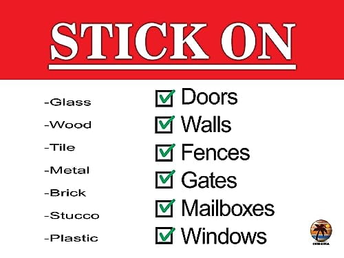 No Soliciting No Flyers No Handbills No Exceptions 2 pack super reflective vinyl stickers